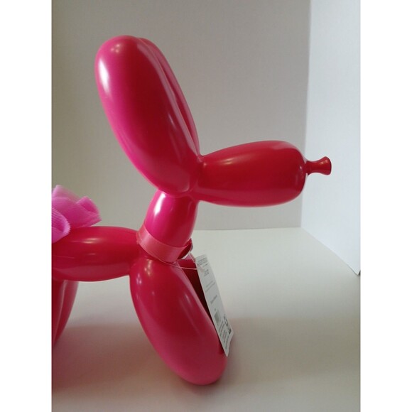 (2) BALLON DOG SCULPTURES HOT PINK, LIME GREEN ART DECOR BALLOON DOGS-TUTU - Picture 5 of 16